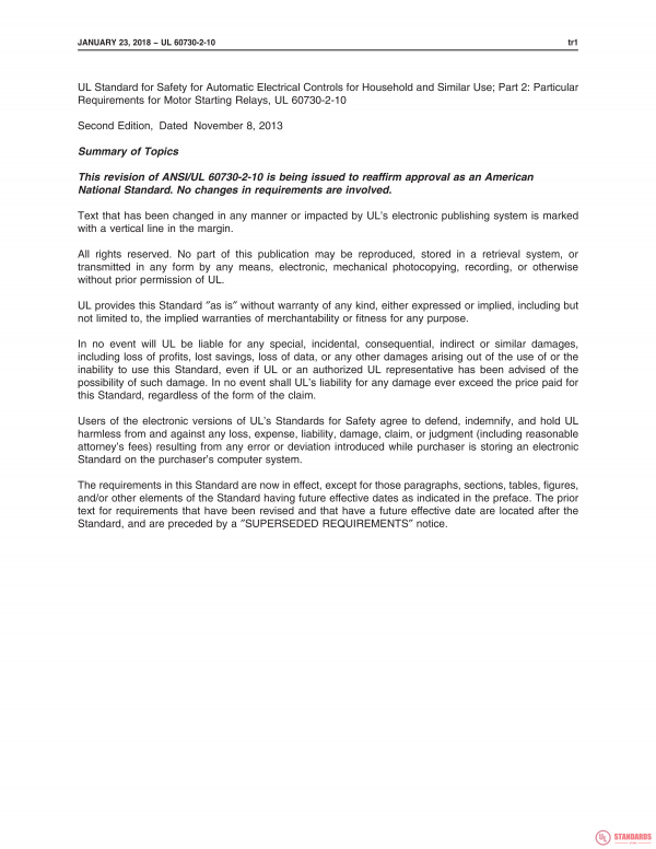 UL 60730-2-10 PDF UL 60730-2-10 PDF
